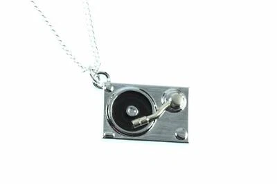 Miniblings Plattenspieler DJ Musik Halskette 45cm Musiker Schallplatte Band - Bild 1 von 3