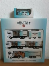 Werbetruck (LKW) Gerolsteiner Mini-Truck-Edition 2004 & Servicewagen OVP