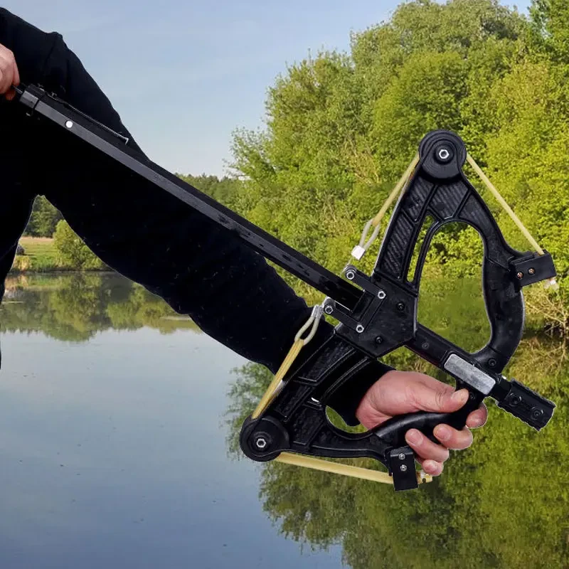 Arco compuesto 60 libras honda láser arco conjunto divertido juego de bolas de acero para disparar al aire libre Foto 4 de 4