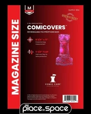 100 MAGAZINE SIZE POLYPROPYLENE RESEALABLE COMIC BAGS (COMICARE) (SUP000954)