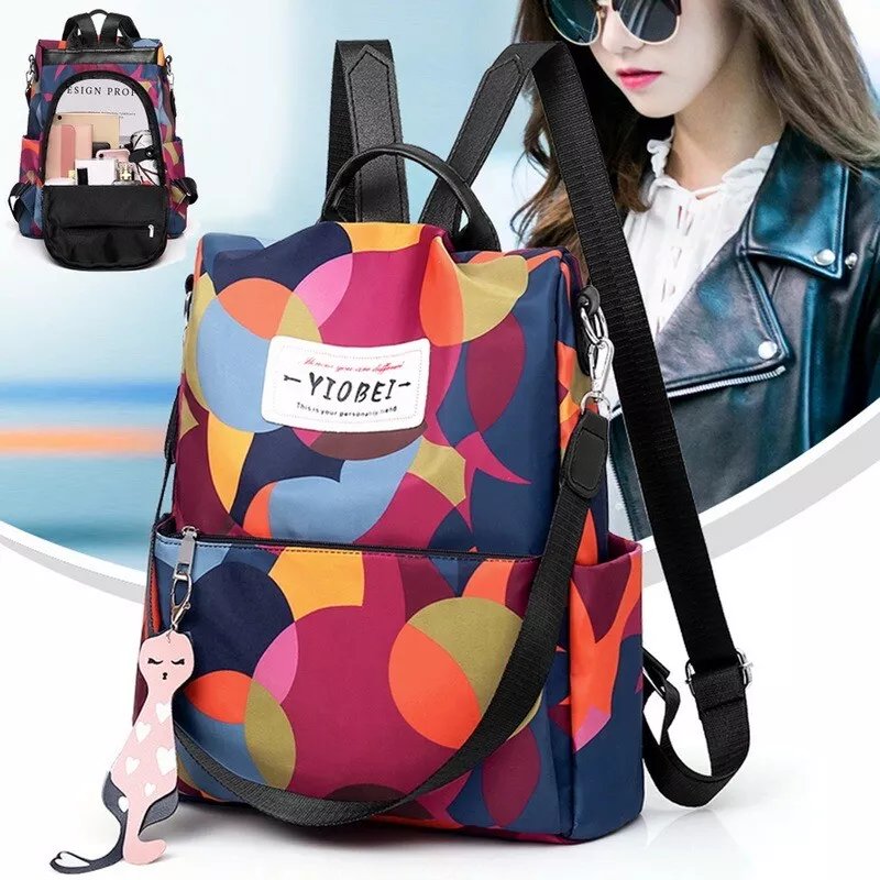 Girls Anti-Theft Backpack Rucksack Handbags School Travel Fashion