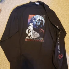 DISNEY WORLD 2001 STAR WARS T-SHIRT THE EMPIRE L/S RARE, Vintage, XL, Retired