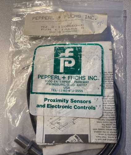 PEPPERL & FUCHS NJ2-12GM40-E / NJ212GM40E (USED) 13" - Picture 2 of 2