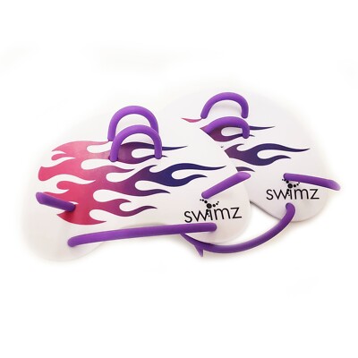 Swimz Club Schwimmen Fingerpaddel, pink und lila - Flame, Einheitsgröße