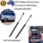 <!--F#f_0-->2 Wagon Boot Lid Gas Struts for Toyota Corolla 2001-2007 ZZE122R Conquest Ascent<!--F/-->