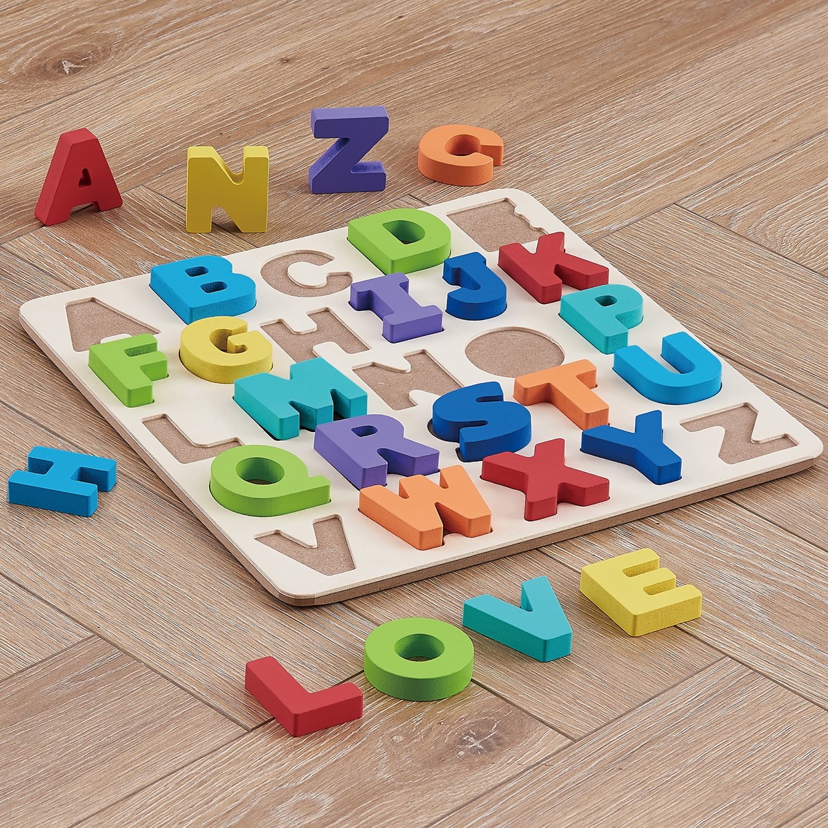 Wooden Alphabet Puzzle, Baby and Toddler Toys for Children Ages 18