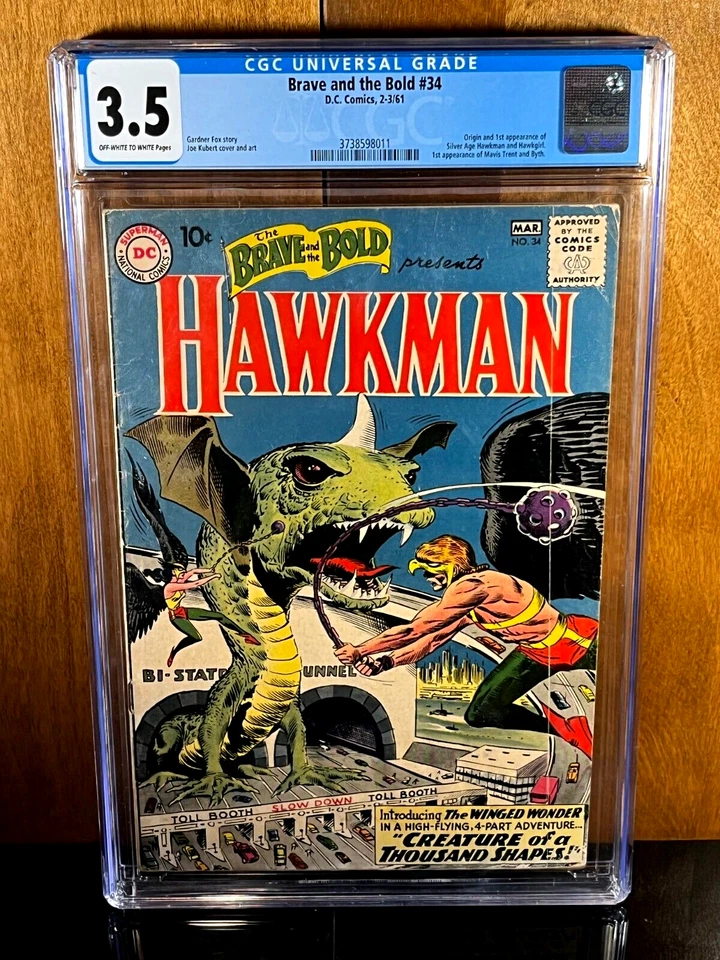 First Appearance HAWKMAN Brave Bold 34 1961 CGC Set 1st Issue 1964 Silver Age DC - Image 2 of 4