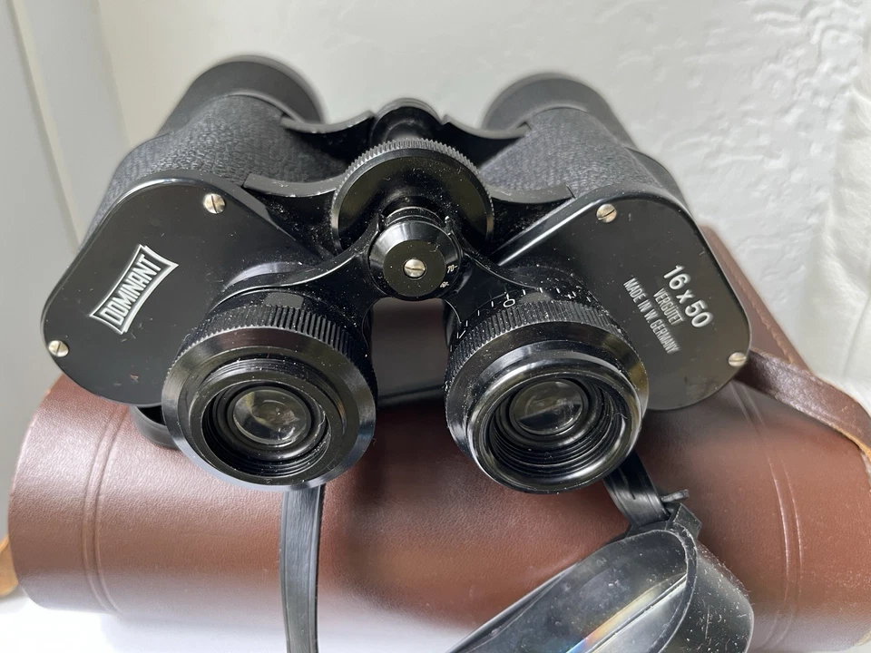 Fernglas Dominant 16x50 mit Ledertasche Vintage - Bild 3 von 4