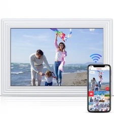 Frameo 5G WiFi Digital Photo Frame, 10.1" Digital Picture Frame with Auto-Rot...