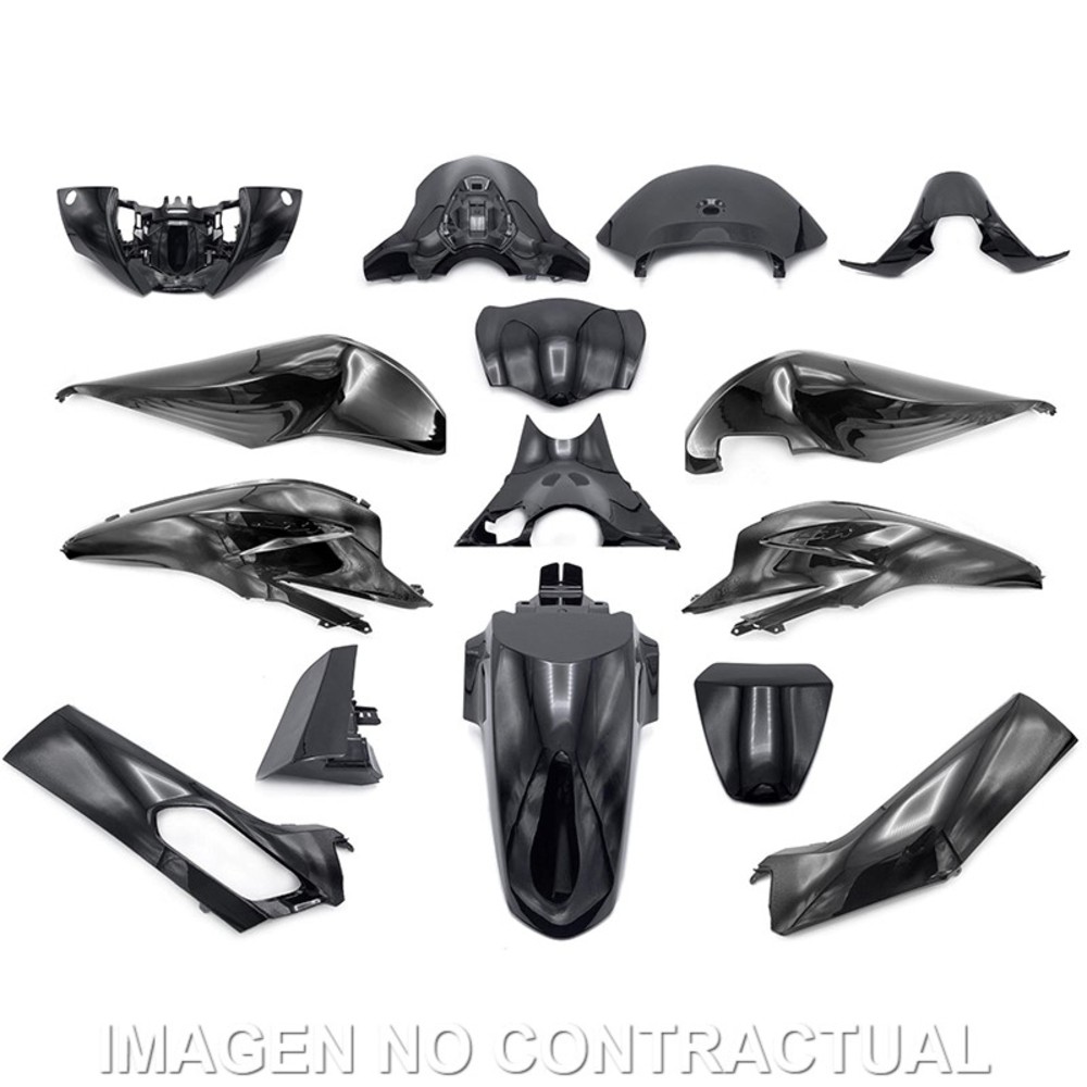 Kit Plastics HERT Honda Pcx 125 15 Pieces Black Nightstar Pearl for Moto