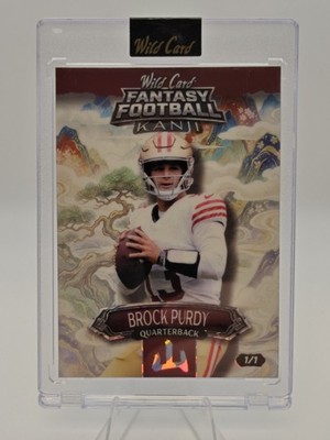 2026 Wild Card Fantasy Football Kanji Brock Purdy 1/1 49ers QB