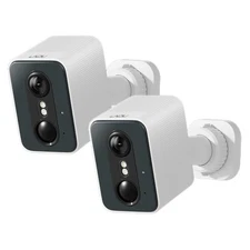 4K Wireless Outdoor Security Camera Battery Motion Detect IP66 Night Vision 2PCS