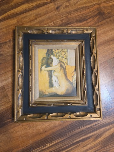 PIERRE AUGUSTE RENOIR(1843-1917)PRINT "After A Bath" FRAMED 18x16  Damaged 