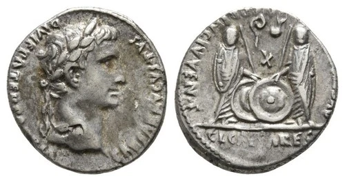 Augustus, 27 BC – 14 AD. AR Denarius  Augustus, 27 BC – 14 AD. AR Denarius