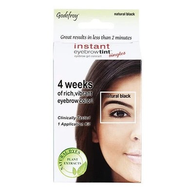 Godefroy Instant Eyebrow Tint  - Natural Black (Single Application)