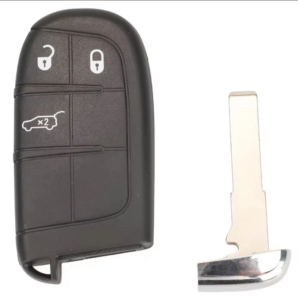 STBRAI Télécommande coque de clé plip 3 boutons Jeep Fiat Compass Renegade 500L 500X