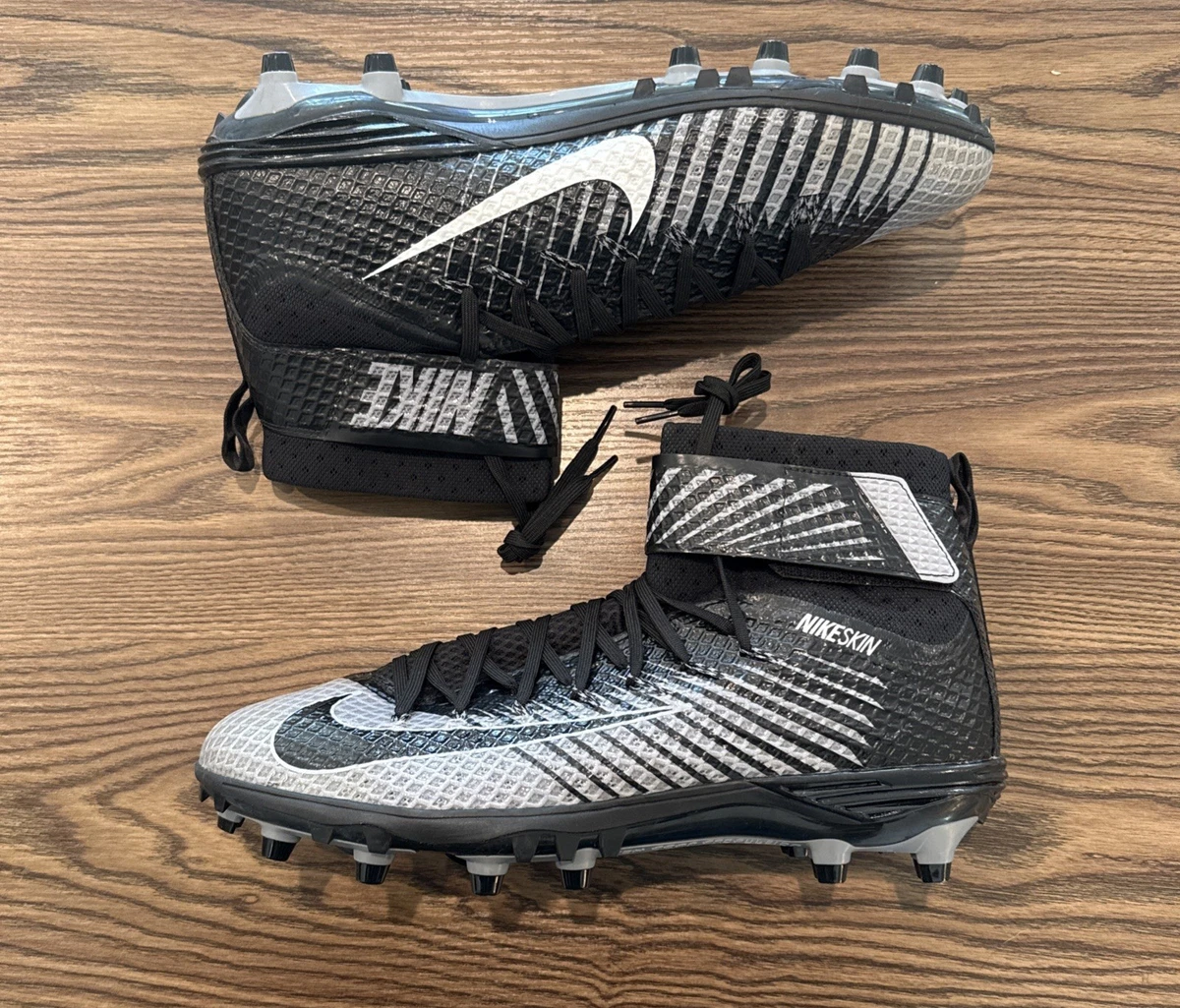 Nike Men\'s 11 Nikeskin Force Lunarbeast Elite TD Football Cleats Grey Black Nike Lunarbeast Elite TD Stealth for Sale | Authenticity  main image 4