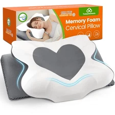 Cervical Neck Pillow for Sleeping, Memory Foam Pillow for Neck Support, Ergon...