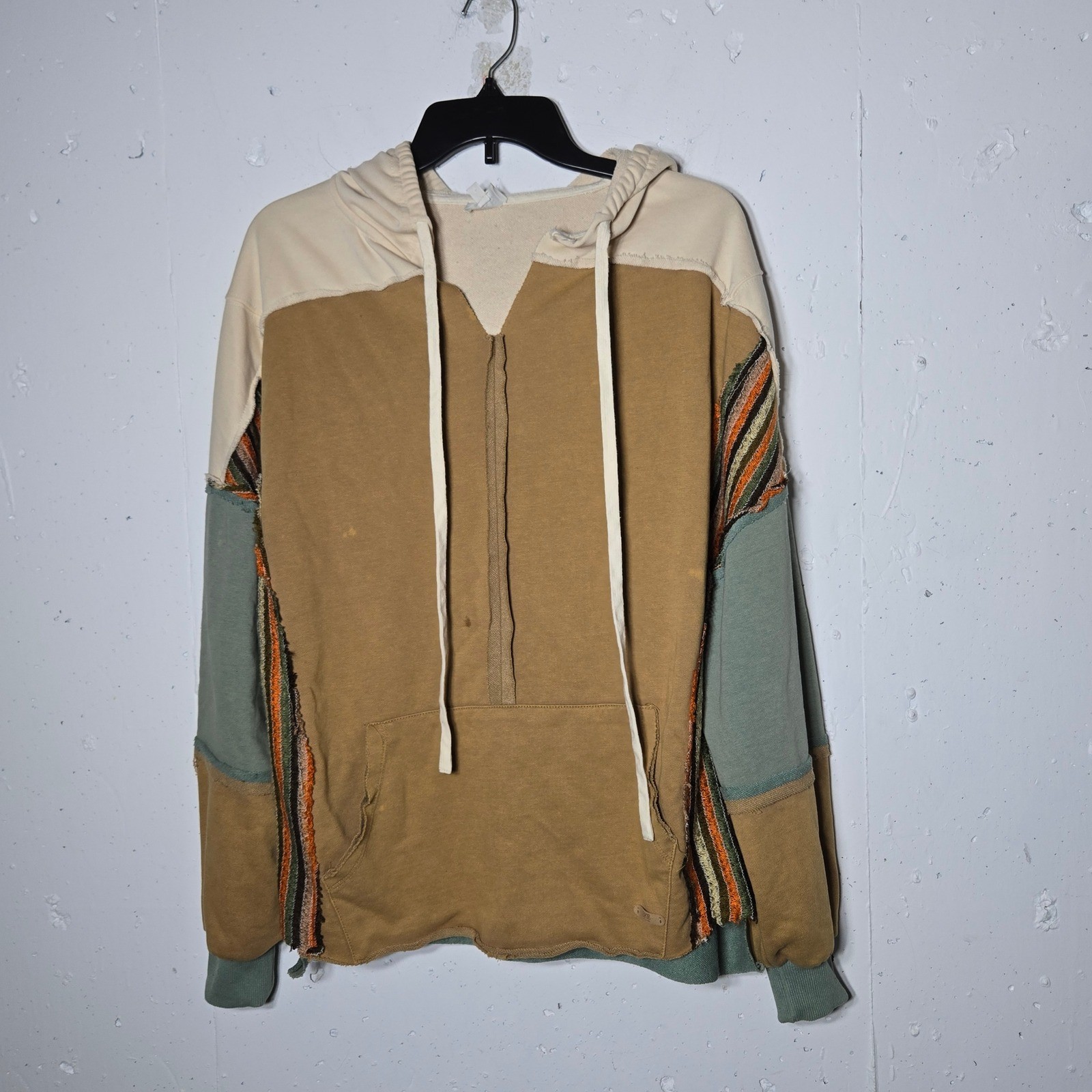 BKE Colorblock Patchwork Deconstructed Pullover H… - image 4