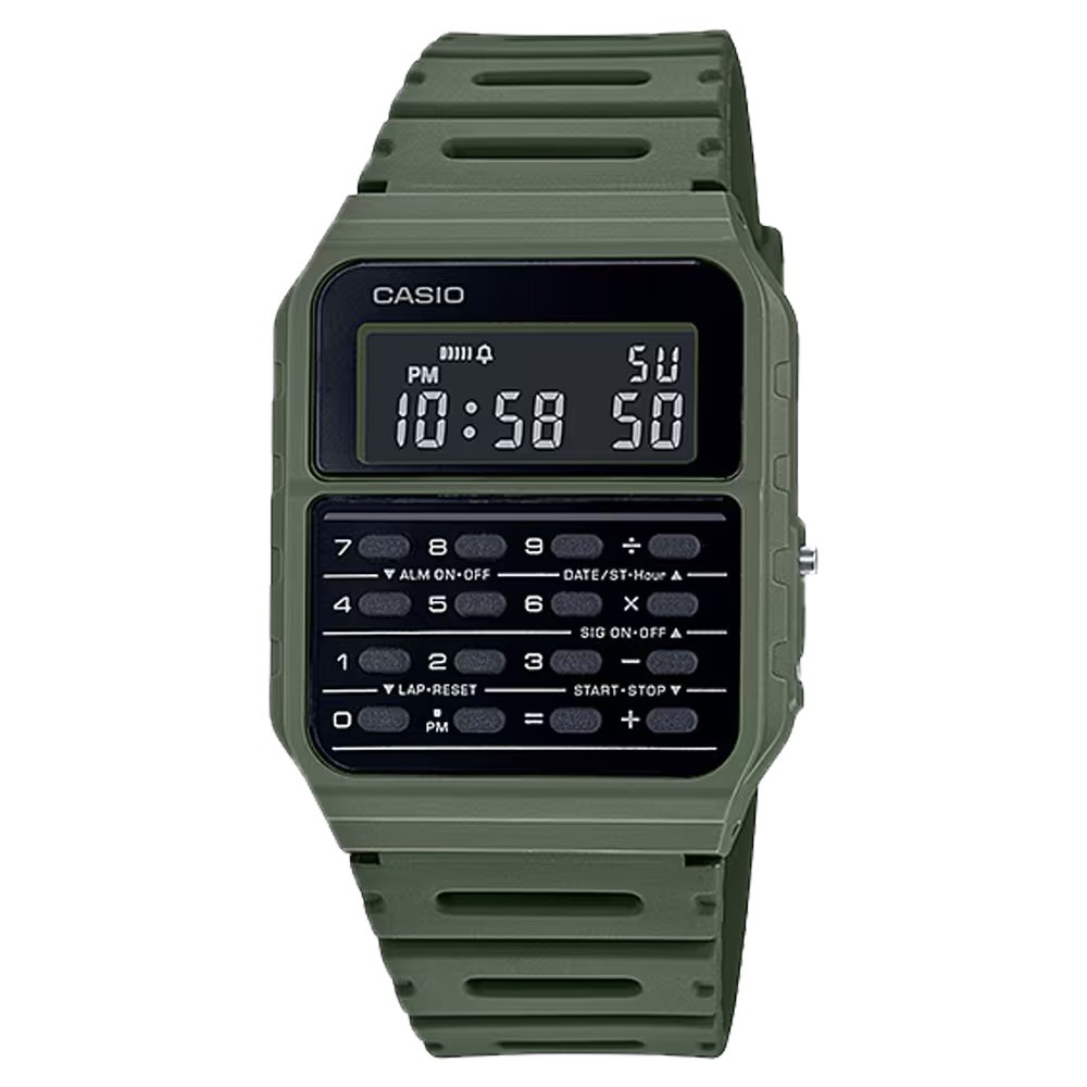 Casio Data Bank Db02 Green Digital Dial Alarm 8 DIGIT