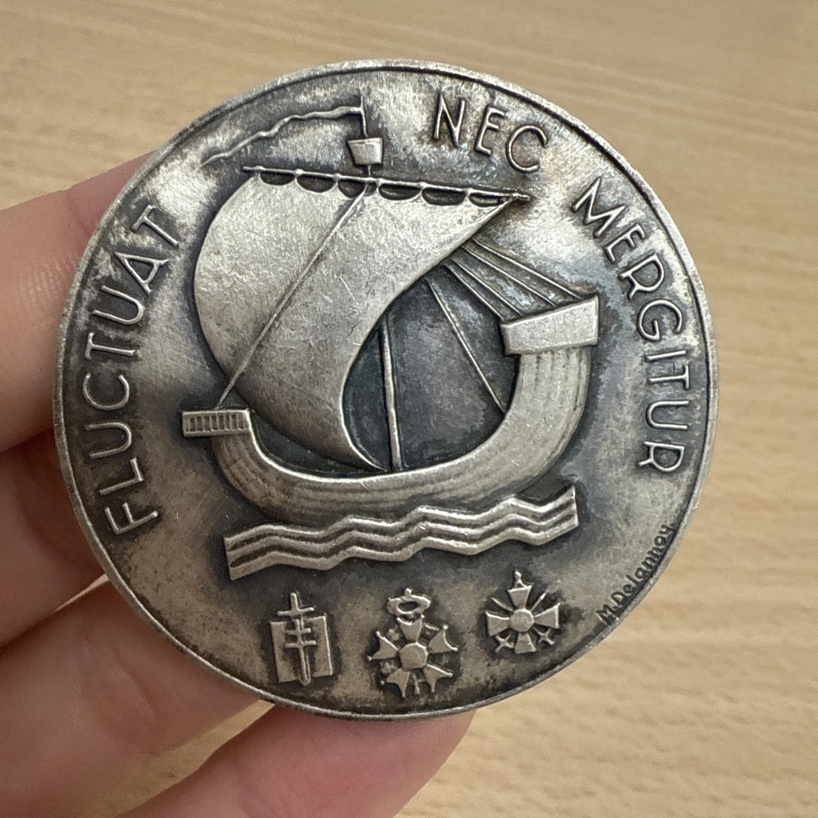 Médaille Fluctuât Nec Mergitur Ville De Paris En Bronze 1984