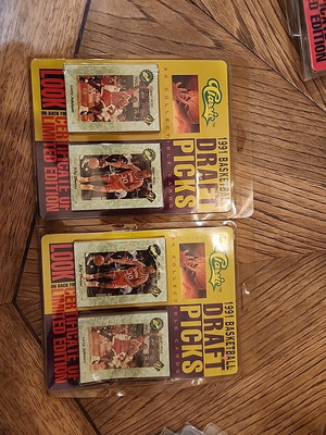 1991 Classic Draft Picks Blister Pack/HOF Larry Johnson & Billy Owens Showing