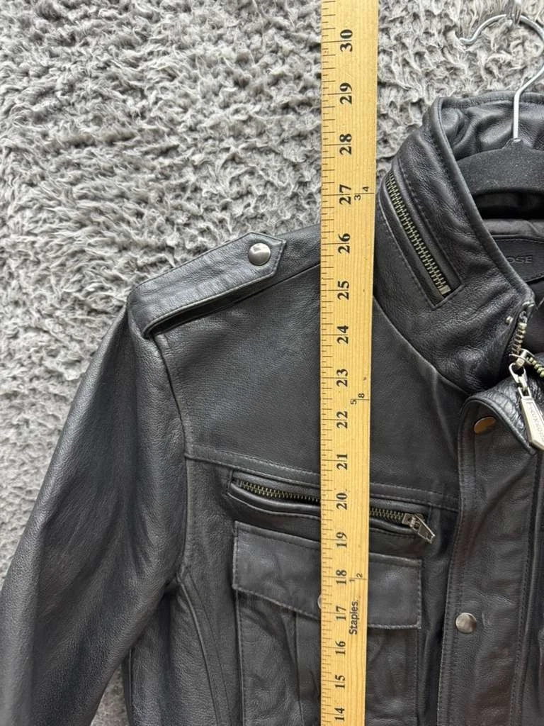 Jackrose Full-Zip Leather Hooded M-65 Military Jacket Black Mens Size 5 image 13