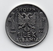 Albania - Albania - 1 Lek 1939