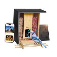 by Birdfy Smart Bird Feeder with Camera Solar Powered,2K AI Permanent Service
