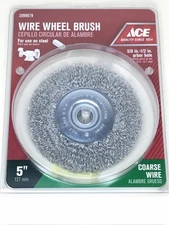 🔥 ACE Wire Wheel Brush COURSE WIRE 5” 2099679🔥