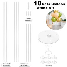 10 Sets Table Balloon Stand Kit Holder Balloon Rack Birthday Party Wedding Decor