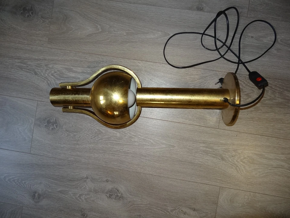 Lampe Bureau Staff Leuchten Laiton Vintage Années 60 70 Space Age Desig - Photo 2/4