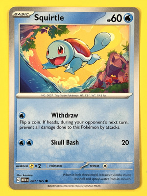 squirtle pokemon card ebay 2023 Pokémon TCG - Pokémon Card 151 - 007/165 Squirtle Common
