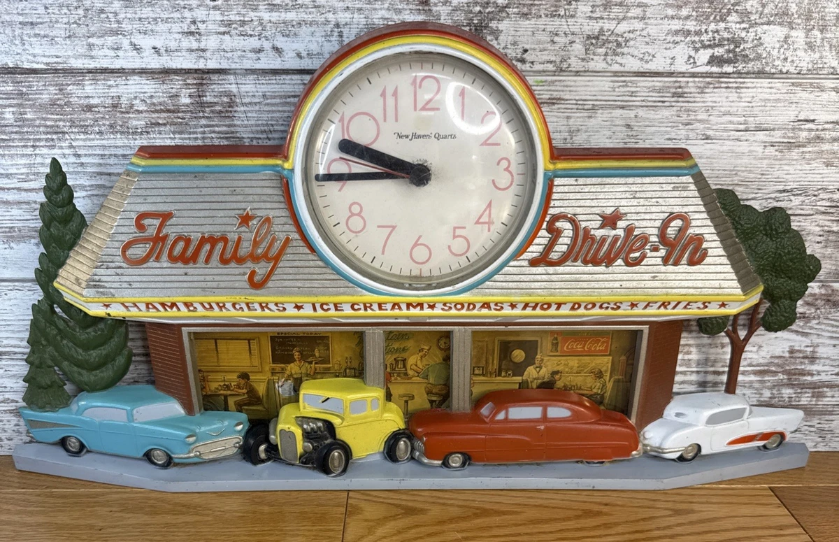 New Haven Quartz Family Drive In 時計 family drive in clock products for sale | eBay