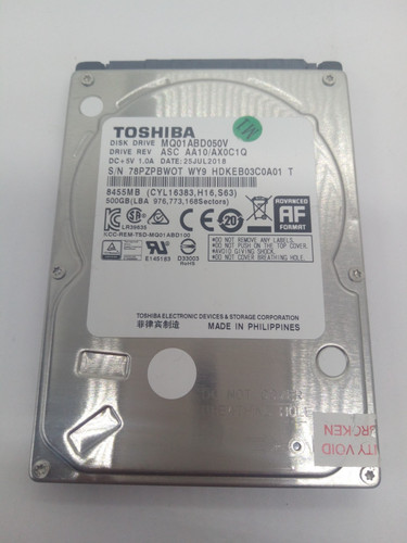TOSHIBA**MQ01ABD050V** 500GB*** SATA HDD Notebook 2,5'' ZOLL#NFP1967
