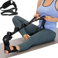 Yoga Leg Stretching Band Flexibility Rehab Fitness Strap Plantar Fasciitis