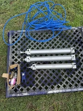 Baomain 3X Pneumatic Air Cylinders 32x200 - 300 , Adapters , Tubing