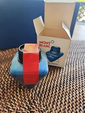 Vtg. Original Montblanc Ink Rare Unbreakable 2oz Blue Nr.3 58ml Germany