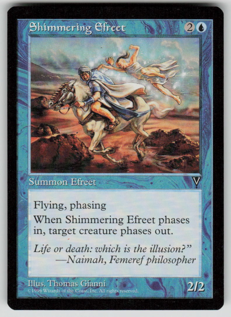 Shimmering Efreet Uncommon Visions MTG Near Mint