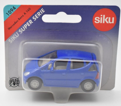 SIKU 1094 Mercedes Benz A Class A160 blue. metal. Germany. Blister