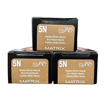 Matrix Color Sync Demi-Permanent Color 5N. Pack of 3.