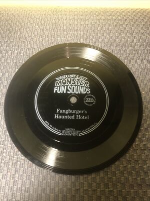Burger Chef Monster Fun Record Fangburger's Haunted Hotel Vinyl Flexi  ️RARE ️