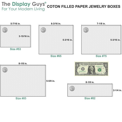 BULK Cardboard Kraft Paper JEWELRY GIFT BOXES Cotton Filled ROSE GOLD - Shipping - Picture 4 of 23