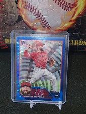 2023 Topps Chrome Michael Stefanic Blue Sonar Refractor /125 Angels