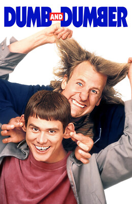 KARFRI Poster Jim Carrey Dumb And Dumber in metallo, stile vintage, decorazione artistica da parete per pub, club, caffetteria, bar, casa, decorazione artistica da parete retrò, 20 x 30 cm
