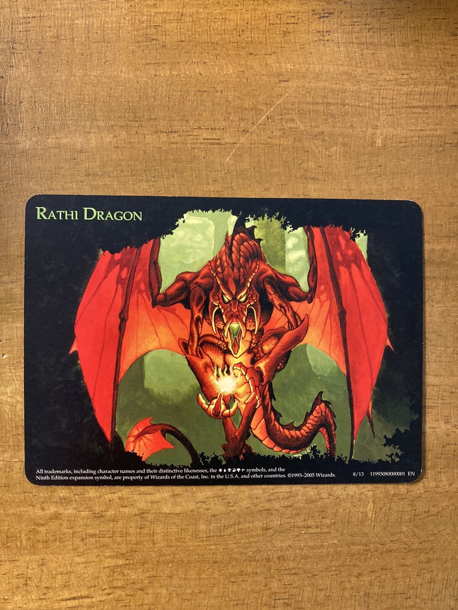 MTG✨Oversized RATHI DRAGON Promo✨Box Topper 9th Edition