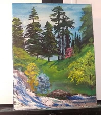 Oil painting landscape on canvas #206