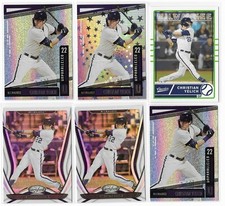 Christian Yelich 2020 Chronicles Lot of 6 Cards w/ Unparalleled Astral Parallel