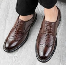 Scarpe stringate uomo primavera autunno business formali punta tonda decolte matrimonio nuove