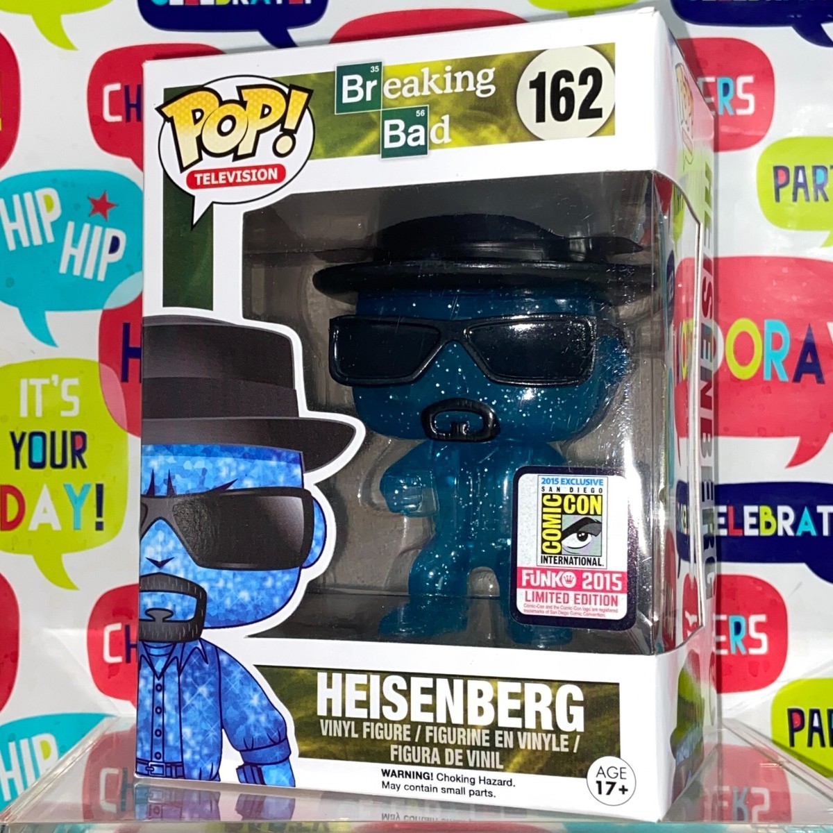 Heisenberg Blue Crystal Breaking Bad Funko Pop 162 SDCC Protector